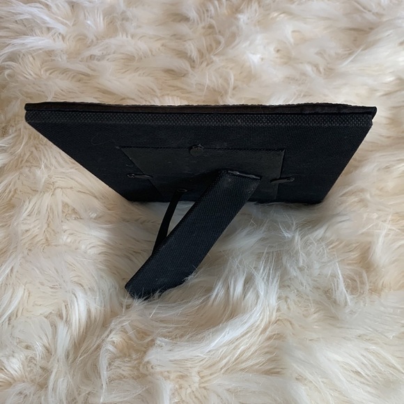 Black Cushioned Sequined Tabletop Picture Frame EUC - Picture 8 of 9